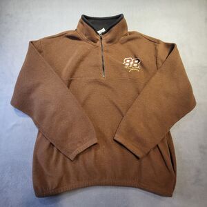 Dale Earndhart Jr #88 NASCAR Mens L Competitors View Brown Quarter Zip Pull Over